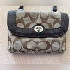 Coach Brown and Tan Crossbody Bag
